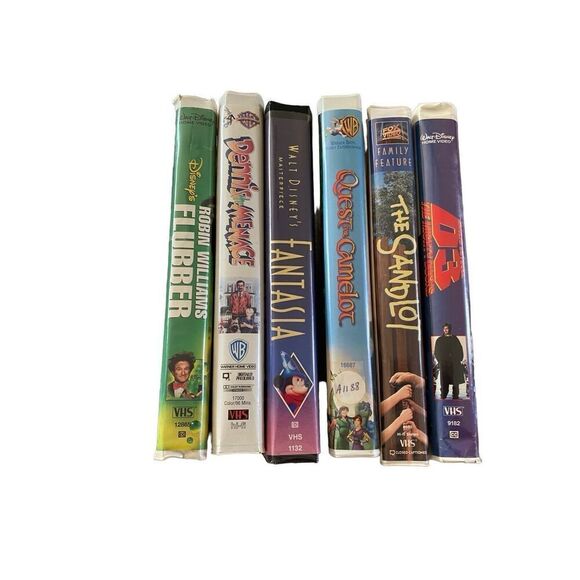 Lot of 6 D3 Flubber Dennis The Menace The Sandlot  VHS Tape Vintage Movie Y2K 90 - Picture 3 of 7